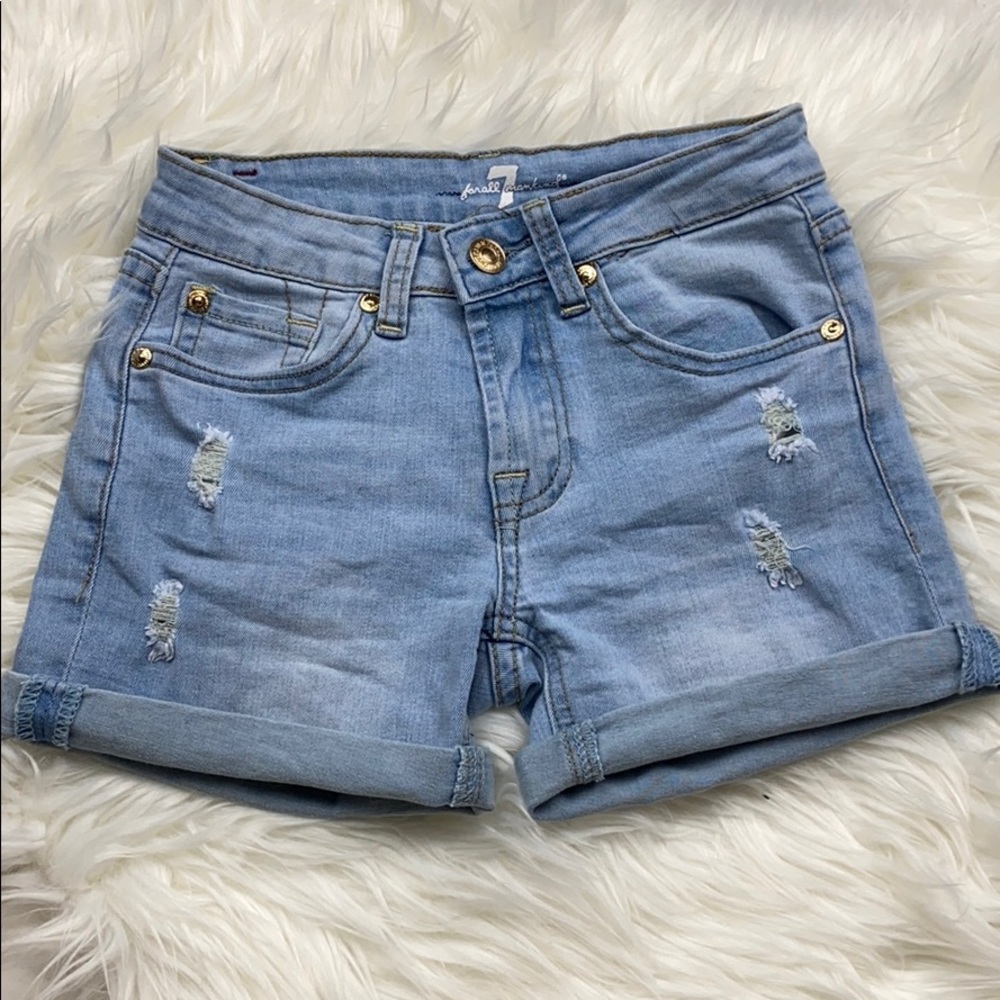 💕 7 For All Man Kind Girls Jean Shorts 💕